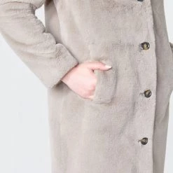 Vêtements Femme Manteaux Oakwood CYBER Taupe -Manteaux Soldes Magasin 17027764 500 E