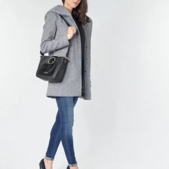 Vêtements Femme Manteaux Moony Mood POLINE Gris -Manteaux Soldes Magasin 17048375 500 C