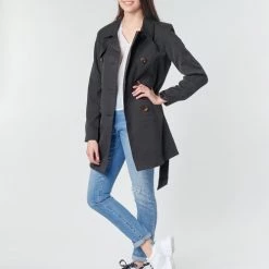 Vêtements Femme Trenchs Only ONLVALERIE Noir 9 Vêtements Femme Trenchs Only ONLVALERIE Noir -Manteaux Soldes Magasin 17329670 500 C