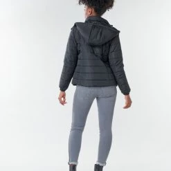 Vêtements Femme Doudounes Armani Exchange 8NYB12 Noir -Manteaux Soldes Magasin 17579761 500 D