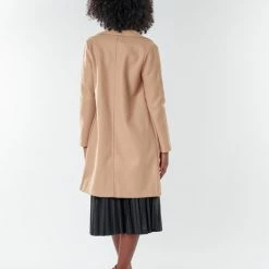 Vêtements Femme Manteaux Deeluxe HANNA Camel -Manteaux Soldes Magasin 17582210 500 D