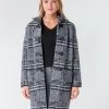 Vêtements Femme Manteaux Derhy SAISON Gris / Noir -Manteaux Soldes Magasin 17603458 500 B
