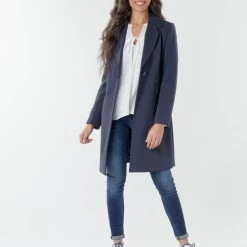 Vêtements Femme Manteaux Benetton 2AMH5K2R5 Marine
