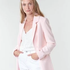 Vêtements Femme Manteaux Benetton 2AMH5K2R5 Rose -Manteaux Soldes Magasin 17744722 500 E