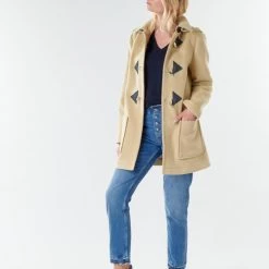 Vêtements Femme Manteaux Benetton 2BZP53655 Beige -Manteaux Soldes Magasin 17744730 500 C