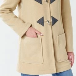 Vêtements Femme Manteaux Benetton 2BZP53655 Beige -Manteaux Soldes Magasin 17744730 500 E