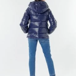 Vêtements Femme Doudounes Benetton 2EO0536G3 Marine -Manteaux Soldes Magasin 17744733 500 D