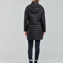 Vêtements Femme Doudounes Geox JAYSEN Noir -Manteaux Soldes Magasin 17755469 500 D