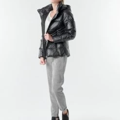 Vêtements Femme Doudounes Les Petites Bombes ATHINA Noir -Manteaux Soldes Magasin 17760720 500 C