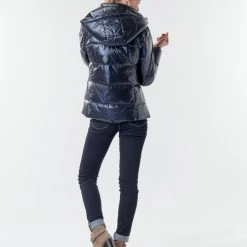 Vêtements Femme Doudounes Les Petites Bombes ATHINA Marine -Manteaux Soldes Magasin 17760721 500 D