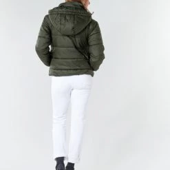 Vêtements Femme Doudounes G-Star Raw MEEFIC HDD PDD JACKET WMN Kaki -Manteaux Soldes Magasin 17766294 500 D