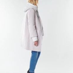 Vêtements Femme Manteaux Oakwood LILIANA BI Ivoire / Gris -Manteaux Soldes Magasin 17770968 500 D