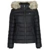 Vêtements Femme Doudounes Tommy Jeans TJW BASIC HOODED DOWN JACKET Noir -Manteaux Soldes Magasin 17805698 500 A