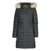 Vêtements Femme Doudounes Tommy Jeans TJW ESSENTIAL HOODED DOWN COAT Noir -Manteaux Soldes Magasin 17805744 500 A