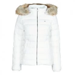 Vêtements Femme Doudounes Tommy Jeans TJW BASIC HOODED DOWN JACKET Blanc