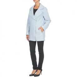 Vêtements Femme Manteaux Naf Naf AIMART Bleu -Manteaux Soldes Magasin 1787320 500 D