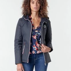 Vêtements Femme Doudounes JOTT SEOUL Marine 8 Vêtements Femme Doudounes JOTT SEOUL Marine -Manteaux Soldes Magasin 17879866 500 B
