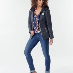 Vêtements Femme Doudounes JOTT SEOUL Marine 9 Vêtements Femme Doudounes JOTT SEOUL Marine -Manteaux Soldes Magasin 17879866 500 C