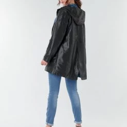 Vêtements Femme Parkas One Step FR42001 Noir -Manteaux Soldes Magasin 17891782 500 D