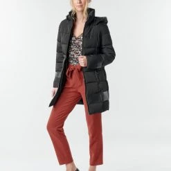 Vêtements Femme Doudounes One Step FR44181_02 Noir -Manteaux Soldes Magasin 17891798 500 C