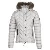 Vêtements Femme Doudounes Superdry LUXE FUJI PADDED JACKET Argenté