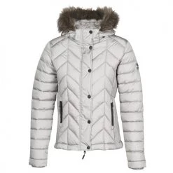 Vêtements Femme Doudounes Superdry LUXE FUJI PADDED JACKET Argenté