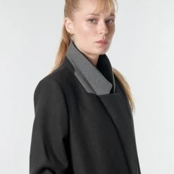 Vêtements Femme Manteaux Esprit LL* BASICBLZRCT Noir -Manteaux Soldes Magasin 17900993 500 E