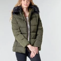 Vêtements Femme Doudounes Betty London NANCEY Kaki -Manteaux Soldes Magasin 17924043 500 B