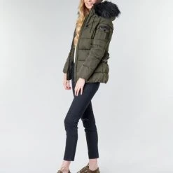 Vêtements Femme Doudounes Betty London NANCEY Kaki -Manteaux Soldes Magasin 17924043 500 C