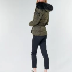 Vêtements Femme Doudounes Betty London NANCEY Kaki -Manteaux Soldes Magasin 17924043 500 D
