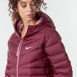 Vêtements Femme Doudounes Nike W NSW WR LT WT DWN JKT Bordeaux -Manteaux Soldes Magasin 17928685 500 E