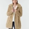 Vêtements Femme Manteaux Guess MARINA Beige -Manteaux Soldes Magasin 17968091 500 B