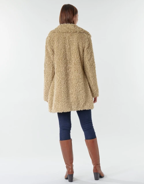 Vêtements Femme Manteaux Guess MARINA Beige 6 Vêtements Femme Manteaux Guess MARINA Beige – Image 4