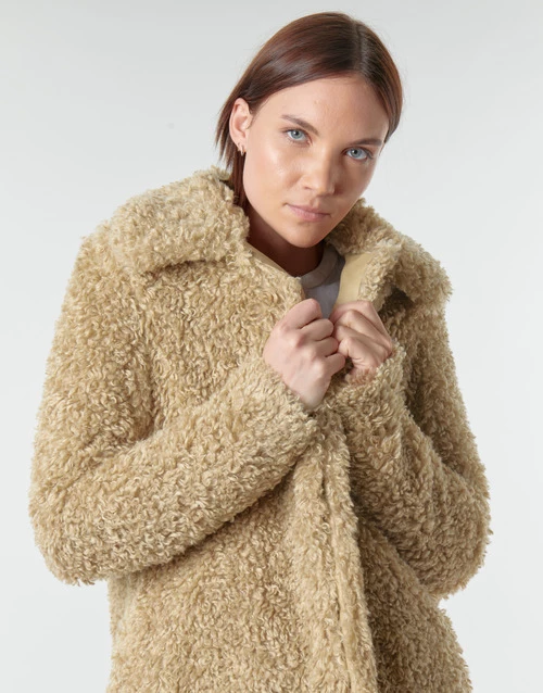 Vêtements Femme Manteaux Guess MARINA Beige 7 Vêtements Femme Manteaux Guess MARINA Beige – Image 5