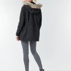Vêtements Femme Parkas JDY JDYSTAR Noir -Manteaux Soldes Magasin 18082576 500 D