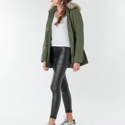 Vêtements Femme Parkas JDY JDYSTAR Kaki -Manteaux Soldes Magasin 18082577 500 C