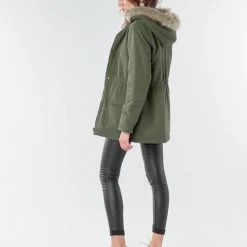 Vêtements Femme Parkas JDY JDYSTAR Kaki -Manteaux Soldes Magasin 18082577 500 D