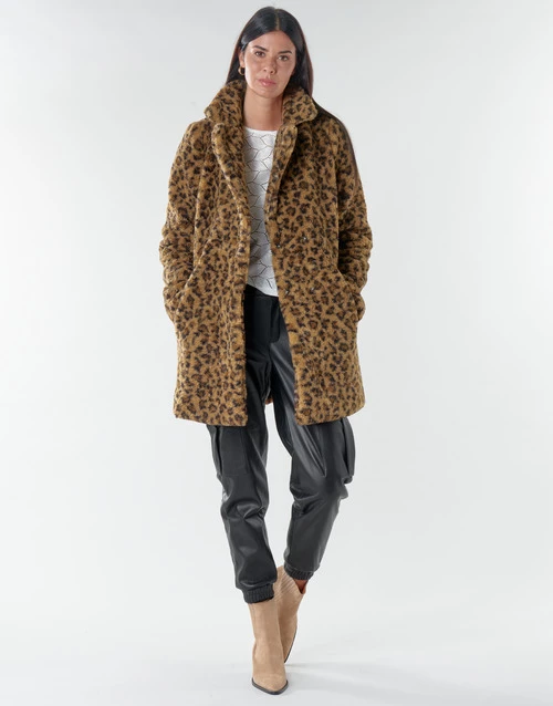 Vêtements Femme Manteaux Noisy May NMGABI Marron 3 Vêtements Femme Manteaux Noisy May NMGABI Marron