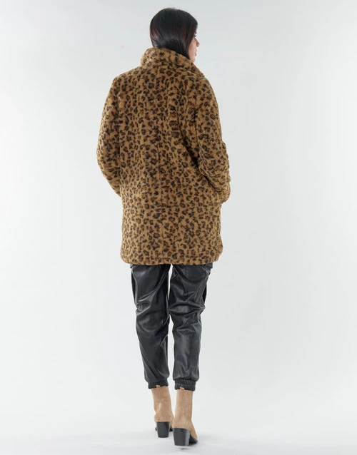 Vêtements Femme Manteaux Noisy May NMGABI Marron 6 Vêtements Femme Manteaux Noisy May NMGABI Marron – Image 4