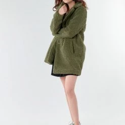 Vêtements Femme Manteaux Noisy May NMGABI Kaki -Manteaux Soldes Magasin 18128910 500 C