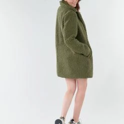 Vêtements Femme Manteaux Noisy May NMGABI Kaki -Manteaux Soldes Magasin 18128910 500 D