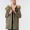 Vêtements Femme Parkas Moony Mood PADA Kaki 1 Vêtements Femme Parkas Moony Mood PADA Kaki -Manteaux Soldes Magasin 18325924 500 B