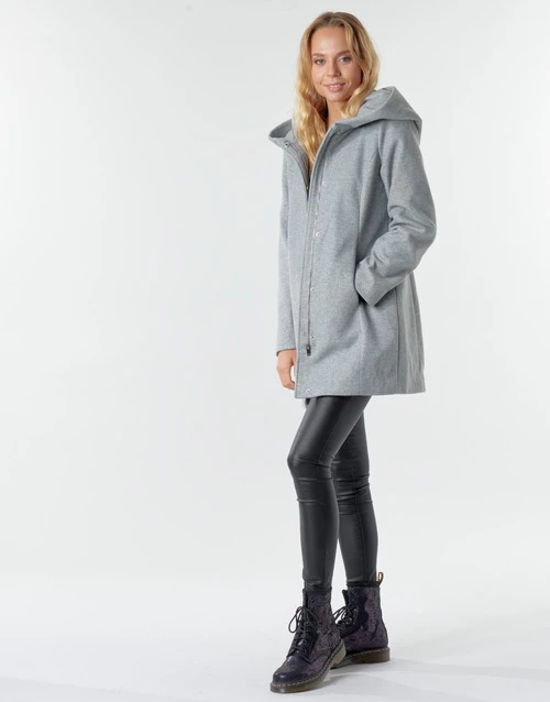 Vêtements Femme Manteaux Vero Moda VMDAFNEDORA Gris 5 Vêtements Femme Manteaux Vero Moda VMDAFNEDORA Gris – Image 3