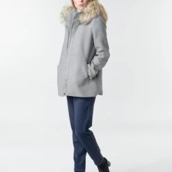 Vêtements Femme Manteaux Vero Moda VMCOLLARYORK Gris -Manteaux Soldes Magasin 18327255 500 C