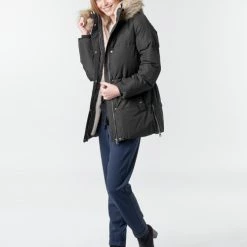 Vêtements Femme Parkas Vero Moda VMFINLEY Noir -Manteaux Soldes Magasin 18327299 500 C