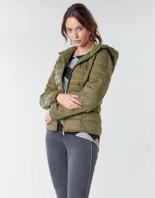 Vêtements Femme Doudounes Only ONLTAHOE Kaki 4 Vêtements Femme Doudounes Only ONLTAHOE Kaki – Image 2