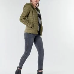Vêtements Femme Doudounes Only ONLTAHOE Kaki 9 Vêtements Femme Doudounes Only ONLTAHOE Kaki -Manteaux Soldes Magasin 18330090 500 C