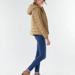 Vêtements Femme Doudounes Only ONLTAHOE Caramel -Manteaux Soldes Magasin 18330091 500 C