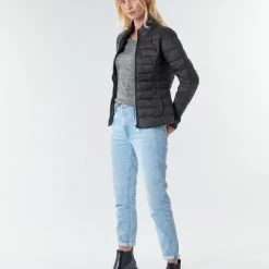 Vêtements Femme Doudounes Only ONLTAHOE Noir -Manteaux Soldes Magasin 18330094 500 C