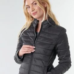 Vêtements Femme Doudounes Only ONLTAHOE Noir -Manteaux Soldes Magasin 18330094 500 E